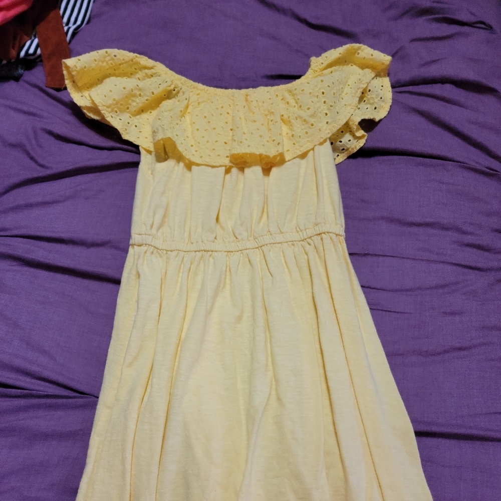 Off the shoulder kids dress